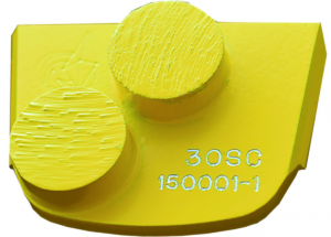 Diamante 2 botones amarillo (Soft Concrete) grado 30